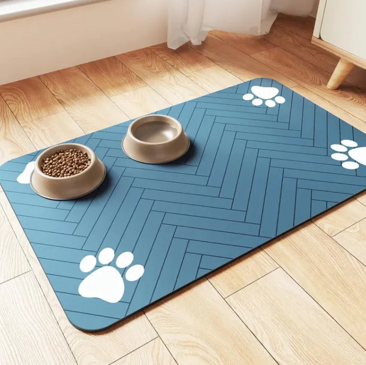 Quick-Dry Cat Feeding Mat