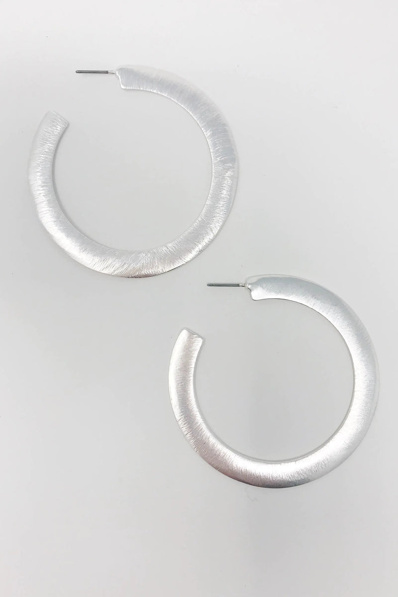 Silver Hoop Earrings