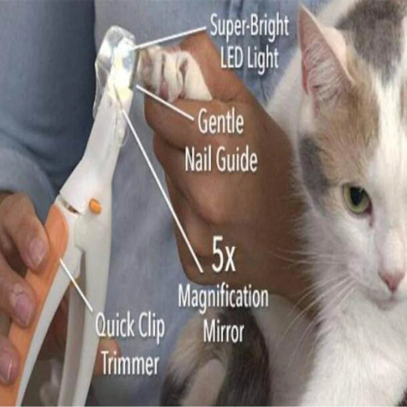 Cat Nail Clipper with LED Lighting