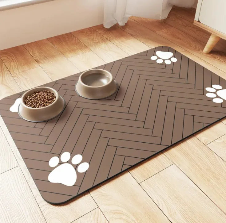 Quick-Dry Cat Feeding Mat