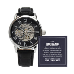 Openwork Watch - To My Husband