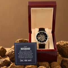 Openwork Watch - To My Husband