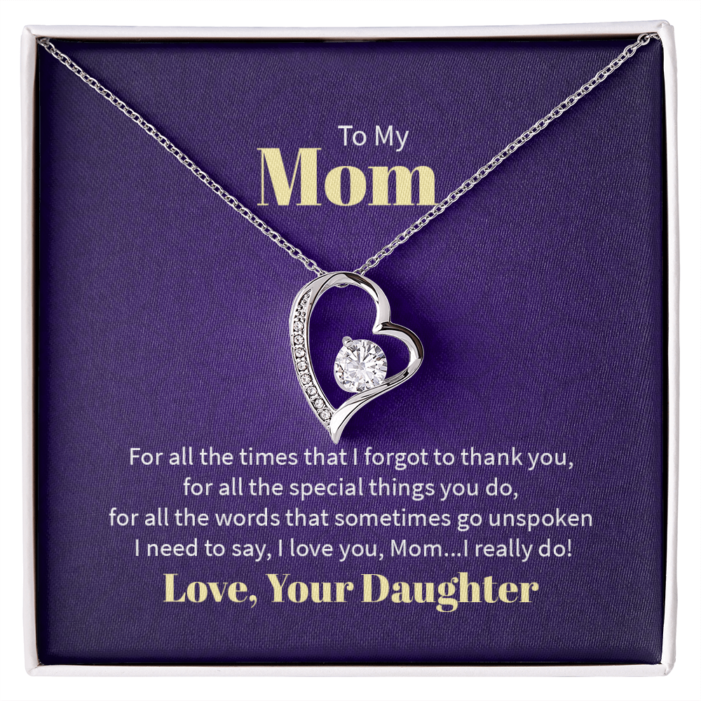 Forever Love Necklace - For Mom From Daughter