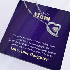Forever Love Necklace - For Mom From Daughter