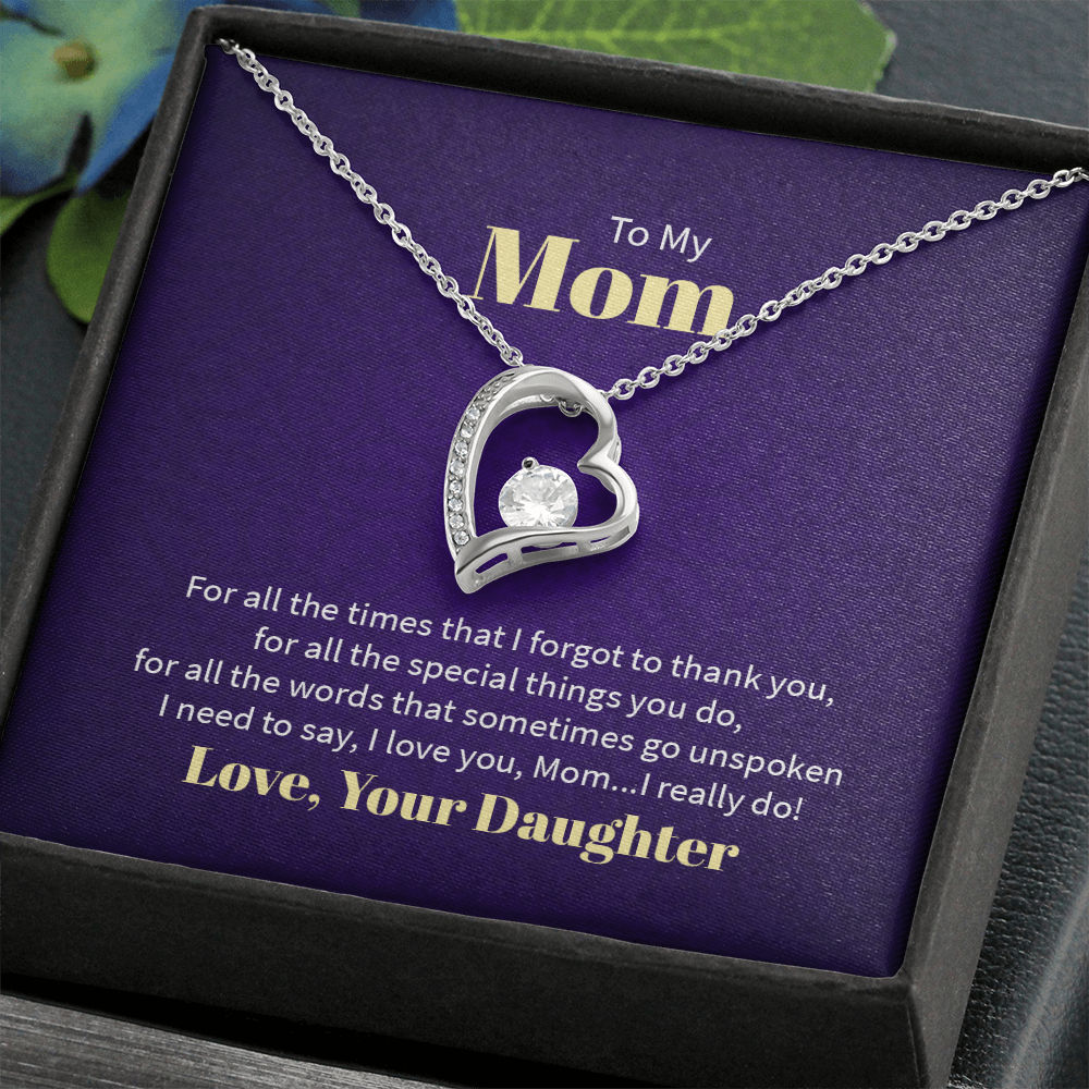 Forever Love Necklace - For Mom From Daughter