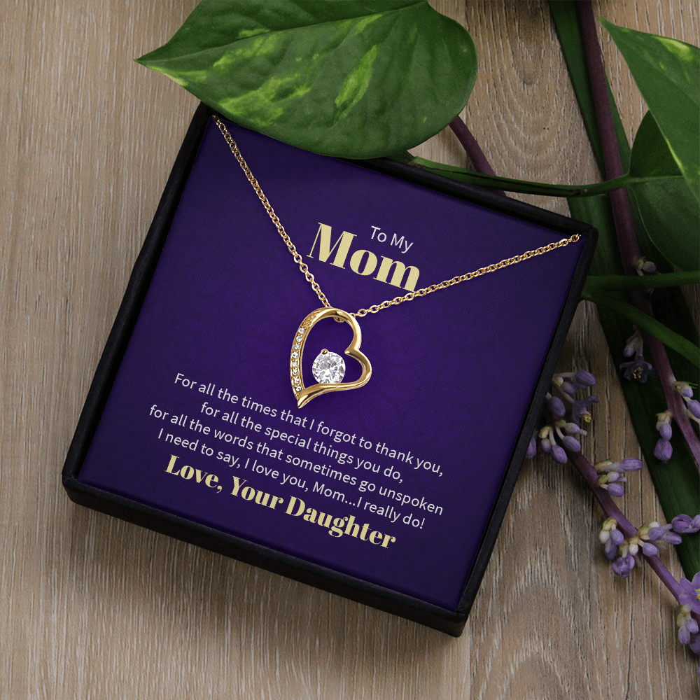 Forever Love Necklace - For Mom From Daughter