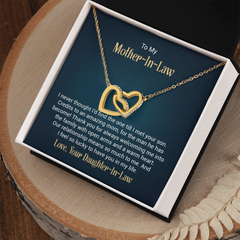 Interlocking Hearts Necklace - For Mother-in-Law