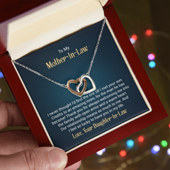Interlocking Hearts Necklace - For Mother-in-Law