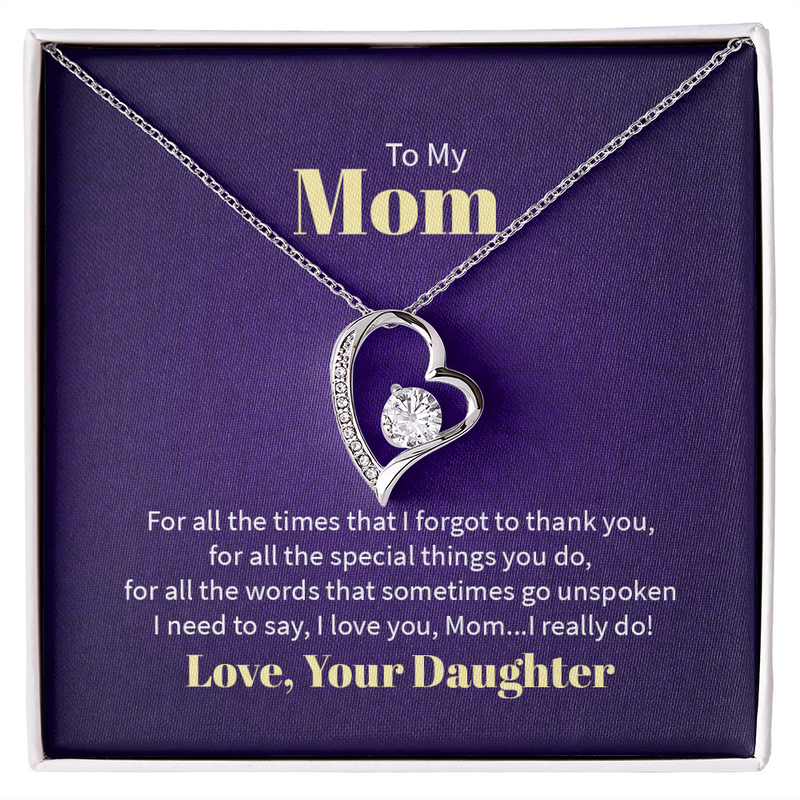Forever Love Necklace - For Mom From Daughter